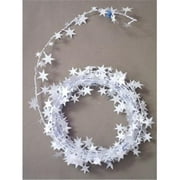 Party Deco 04903 25 ft. White Star Wire Garland - Pack of 12