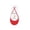 Red, variant on Women Invisible Half Foot Socks Cotton Slip On Sling Back Socks for High Heels Summer Non Slip