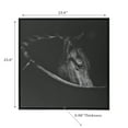 thumbnail image 3 of Maison Concepts Framed Canvas Wall Art Horse Head (Black) 23.6" X 23.6" X 0.98", 3 of 3