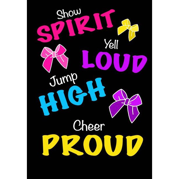 Jump High! Cheer Proud! (Cheerleading Journal for Girls)
