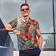 thumbnail image 4 of Fotbe Butterflies On Rocky Cliff Camiseta Polo de Golf para Hombre con Estampado – Camisa Deportiva Transpirable con Cuello Abotonado-4X-Large, 4 of 6