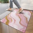thumbnail image 4 of Pink Marble Gold Line Pattern Door Rugs,Washable Non Slip Door Mats Indoor,Decorative Door Mats,Entry Mat Indoor for Entrance,Bedroom,Kitchen,Bathroom,17"x30", 4 of 6