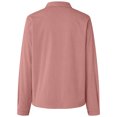 thumbnail image 5 of larppty Womens Fashion Cropped Corduroy Shackets Button Down Jackets Tops Fall Trendy Lightweight Long Sleeve Shirts (Pink, M), 5 of 5