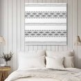 thumbnail image 4 of Black White Modern Geometric Wall Art Painting on Canvas, Abstract Art Aesthetics Canvas Art Home Prints Wall Art Framed Modern Artwork for Living Room Bedroom Wall Decor 20x20in, 4 of 9