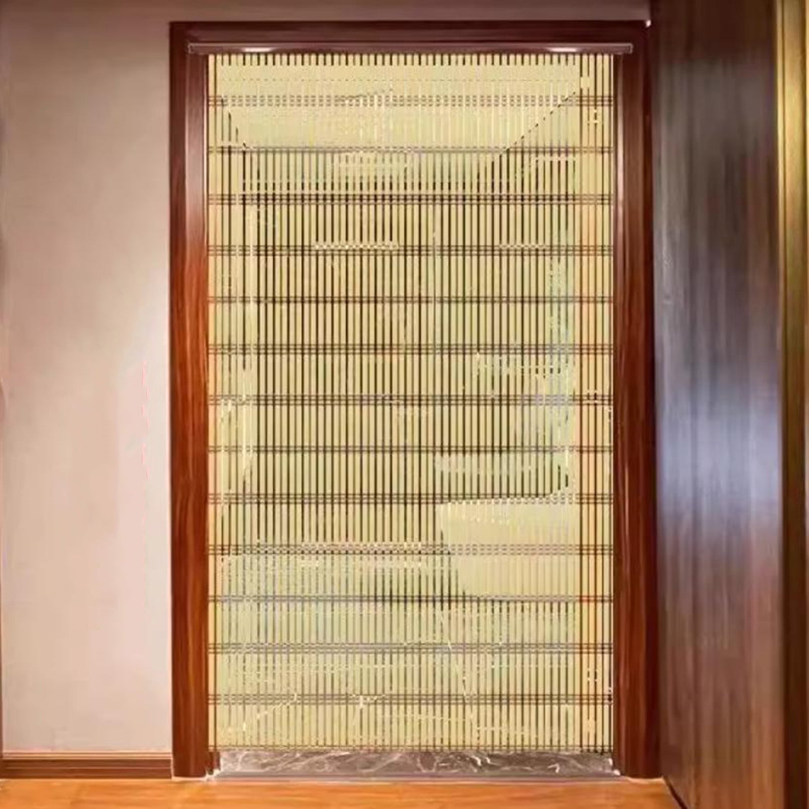 Retro wooden bead curtain, hanging room divider decorative curtains string curtain, decoration bead curtain for living room, bedroom