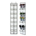 thumbnail image 5 of KEEPJOY 28 Pockets Over The Door Shoe Organizer, Hanging Shoe Organizer with 4 Hooks, Shoe Holder with 14 Mesh Pockets Closet Door Shoe Storage Bag (White-2Pack of 14Pockets)), 5 of 5
