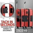 thumbnail image 2 of TACH V3 Connectable Hardside Carry On Spinner Travel Tote Luggage Bag Suitcase, Red, 2 of 6