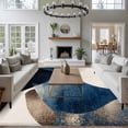 thumbnail image 3 of 6'x9' Area Rugs, Navy Blue Indoor Outdoor Area Rug for Living Room Bedroom, Modern Geometric Abstract Contemporary Washable Bathroom Rugs Kitchen Floor Carpet Mats Home Decor Aesthetic, 3 of 8