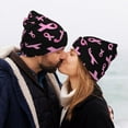 thumbnail image 5 of Susaid Breast Cancer Awareness Print Winter Beanie for Men Women, Lined Beanie Soft Warm Knit Hat Ski Cuffed Cap, 5 of 6