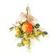thumbnail image 1 of Colgante de ramo de simulación: bola de dalia naranja, amapola champán, ramo al revés, altura total 43 cm, ancho 25 cm, 1 of 9