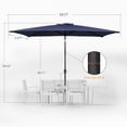thumbnail image 3 of ACEGOSES 10 x 6.5ft Outdoor Patio Table Umbrella with Non-Fading canopy for Garden and Yard,Royal blue, 3 of 8