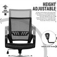 thumbnail image 5 of BEZT Office Mesh Chair w/Swivel,Ergonomic Computer Chair,Adjustable Height,Black, 5 of 11