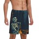 thumbnail image 2 of Balery Moonlit Skeleton Campfire Pantalones cortos de pijama de punto de algodón para hombre con cinturilla y bolsillos-X-Large, 2 of 6