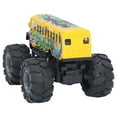 thumbnail image 4 of School Bus Model Toy, High Simulation School Bus Pull Back Toy Big Wheels  For 3 + Years Old Kids For Home Play Graffiti Yellow, 4 of 8