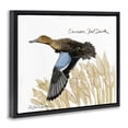 thumbnail image 4 of Stupell Industries Cinnamon Teal Duck Flying Animals & Insects Painting Black Floater Framed Canvas Art Print Wall Art, 31 x 25, 4 of 10