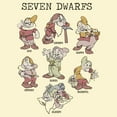 thumbnail image 2 of Men's Snow White and the Seven Dwarfs Name Grid Graphic T-Shirt, 2 of 4