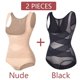 thumbnail image 1 of Ropa interior de malla traje de tangas para mujer, moldeador de cuerpo completo sin costuras, cintura delgada, Control de barriga, corsé plano debajo del busto, 1 of 4