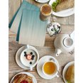 thumbnail image 4 of Teal Blue Ombre Kitchen Dish Towels for Drying Dishes Set of 4, Contemporary Gradient Abstract Art Waffle Weave Microfiber Hand Tea Bathroom Towels Quick Dry & Absorbent Towel 15.7x23.6, 4 of 7