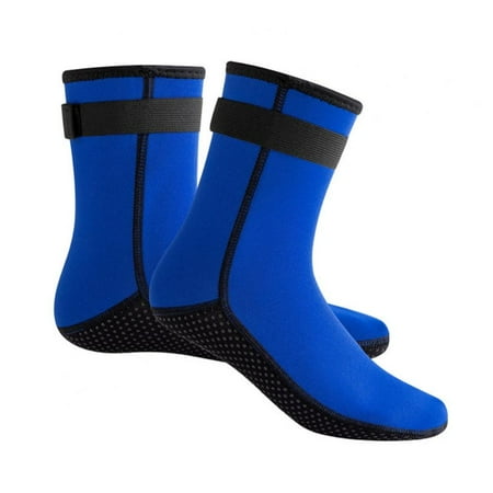 

Popvcly 1Pair Diving Socks Swimming Warm Diving Snorkeling Socks Blue L