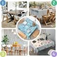 thumbnail image 4 of Colorful Tie Dye Pattern Square Tablecloth,Waterproof Square Table Cover,Wipeable Spillproof Washable Table Cover for Home Kitchen Party Decor 52"x52"(132x132cm), 4 of 6