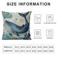 thumbnail image 5 of GOSMITH Summer Pillow Covers Seahorse Whale Dolphin Throw Pillow Covers Ocean Summer Farmhouse Cushion Case Decor for Sofa Couch, 5 of 5