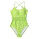thumbnail image 3 of BañAdor Para Mujer Sin Mangas Sin Espalda Con Estampado Floral Fruncido XBTCLXEBCO Verde；L, 3 of 5