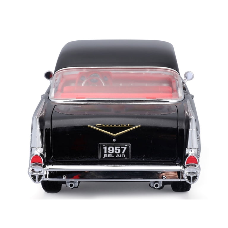 1957 Chevrolet Bel Air Coupe Black with Red Interior 