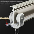 thumbnail image 5 of GXCZ Curtain Rods For Windows Flexible Ceiling Curtain Track, Room Divider Curtain Rail 70 To 600cm Ceiling/Wall Mounting, Aluminium Alloy Straight Ceiling Track For Curtains(White-ceiling,90cm/3ft), 5 of 7