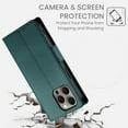 thumbnail image 6 of Dteck Wallet Case for iPhone 16 Pro Max 6.9" 2024, Premium PU Leather Folio Magnetic Closure Card Holder Kickstand Full Protection Phone Case Compatible with iPhone 16 Pro Max,Blue, 6 of 6