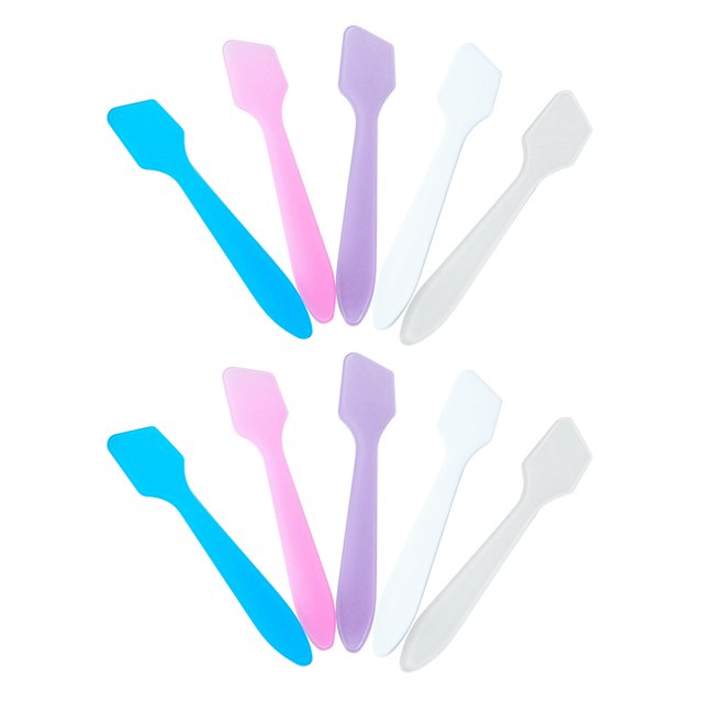 150 unidades de espátulas cosméticas portátiles para mascarillas faciales, prácticas cucharas para mascarillas faciales, subenvases cosméticos, palitos para mezclar cosméticos para mujeres y niñas.