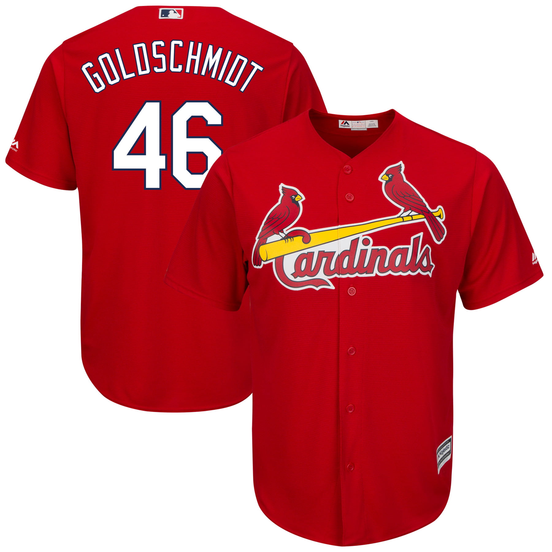 Paul Goldschmidt St. Louis Cardinals Majestic Alternate î€€Officialî€ Cool ...