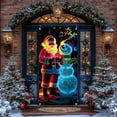 thumbnail image 6 of ToyKingdee Fluorescent Christmas Door Cover Party Banner, Glow in The Dark Christmas Banner with Santa & Tree, Fluorescent Outdoor/Indoor Decorations for Front Door, Party, Wall, 6 of 6