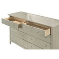 thumbnail image 5 of Glory Furniture Hammond Wood Veneer 8-Drawer Bedroom Dresser in Silver Champagne, 5 of 6