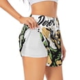thumbnail image 3 of Lsque Cowboy Playing Guitar Printed Women's Running Shorts with Liner Pockets,Elastic Quick Dry Workout Athletic Gym Yoga Shorts,Womens High Waist Shorts-Medium, 3 of 9