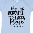 thumbnail image 4 of Inktastic Spring Break the Beach is My Happy Place Boys or Girls Baby Bodysuit, 4 of 5