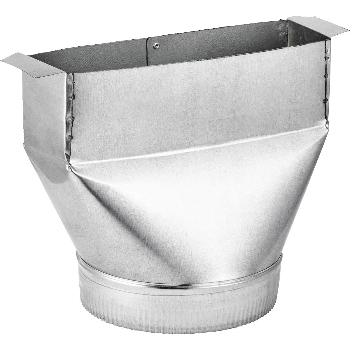 Lambro 6 In. Galvanized Range Hood Round Transition Boot 133 Walmart
