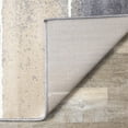thumbnail image 4 of Novelle Home Siecle 63" x 91" Polypropylene/Cotton Stripes Rug in Gray/Cream, 4 of 16