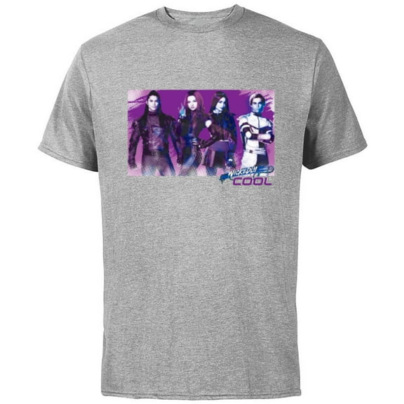 Descendants 3 Carlos Mal Jay Evie Wickedly Cool - Short Sleeve Cotton T-Shirt for Adults -Customized-Athletic Heather