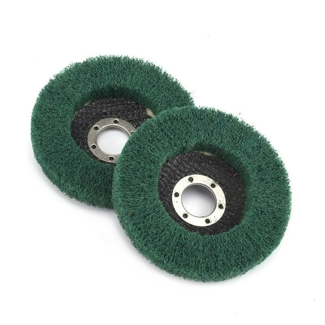1/5 / 10Pcs 4inch 100 mm Nylon Fiber Flap Pulido disco de la rueda 180 Grit for Angle Grinder for Madera Metal Buffing