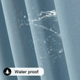 thumbnail image 6 of KEQIAOSUOCAI Light Blue Linen 100% Blackout Curtains for Bedroom - 95 Inches Long Energy Saving Thermal Insulated Window Treatment Curtain Drapes for Living Room (Air Blue,2 Panels,W 52 x L 95 Inch), 6 of 14