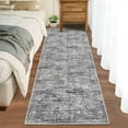 thumbnail image 3 of Shininglove Washable Runner Rugs 2' x 6' Modern Abstract Plain Texture Living Room Carpet, Contemporary Non-Slip Accent Floor Mat for Kichen Entryway(Grey), 3 of 8