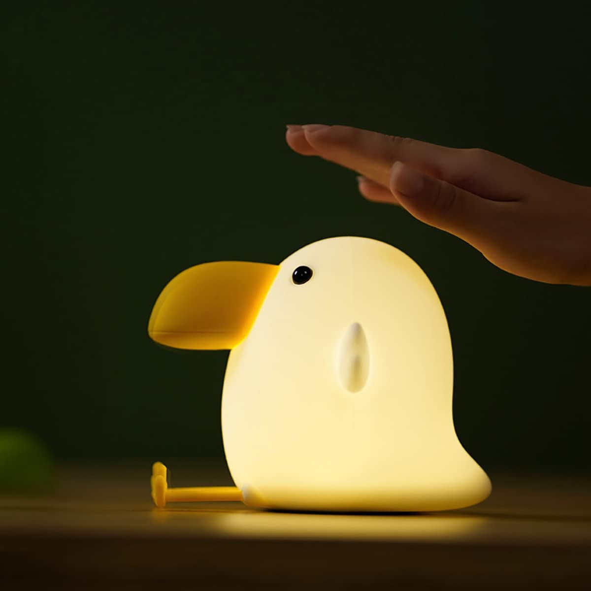 KOMI Kids Night Light, Cute Silicone Bird, Squishy LED Night Light for Bedroom and Kids Room Bird
