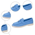 thumbnail image 6 of Suede Loafers for Women Dressy Fringe Slip on Flat Shoes Casual Lightweight Outdoor Walking Driving Shoes Blue Size 7.5, 6 of 6