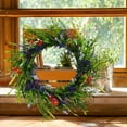 thumbnail image 6 of Spring Summer Wreath Decoration, Flower Wreath, 40cm Diameter, for Home Indoor Outdoor, Easy to Hang, 6 of 8