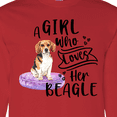 thumbnail image 4 of Inktastic A Girl Who Loves Her Beagle Long Sleeve T-Shirt, 4 of 5