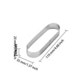 thumbnail image 3 of Ounissouiy Molde ovalado para tartaleta, anillo para tarta, hogar, Hotel, Bar, café, cocina, bricolaje, molde para hornear, suministros para hornear Cocina y Comedor 11.9 cm Ounissouiy HA081246-02, 3 of 6