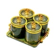 thumbnail image 3 of Plato para servir refrigerios de frutas secas Perfecl Bandeja verde 4 cuadrícula, 3 of 8