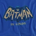 thumbnail image 2 of Batman Classic Tv in Color Women's T Shirt, Royal, Large, 2 of 6