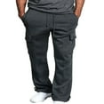 thumbnail image 1 of Pantalons de Survêtement à Jambes Droites avec Poches pour Hommes, 1 of 6