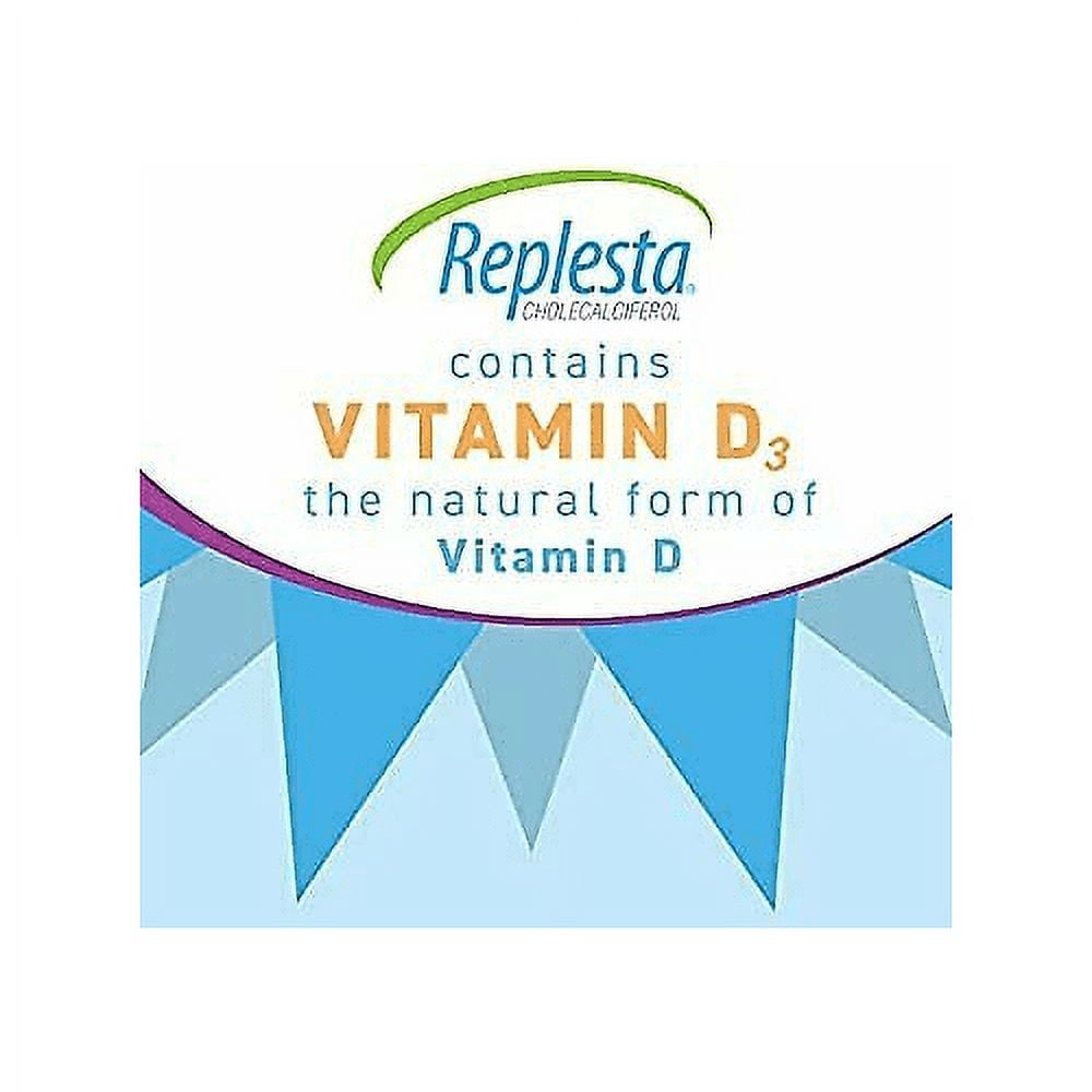 Replesta Cholecalciferol 50 000 IU Vitamin D3, Natural Orange 4 ct, 4-Pack